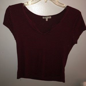 Striped form-fitted top